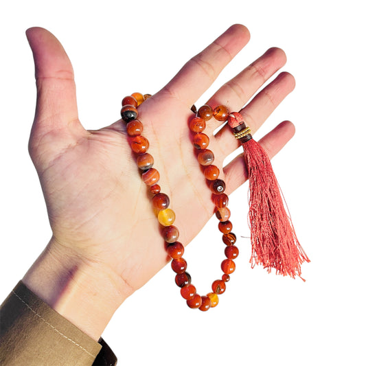 Sulemani Aqeeq Tasbeeh (10 mm | 33 Beads)