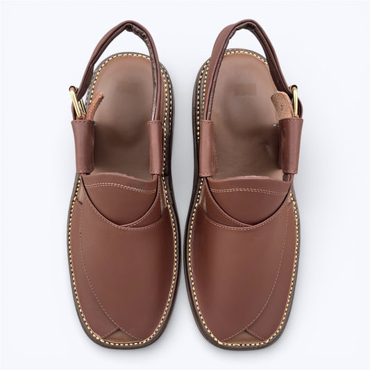 Gogo Medium Sole Chappal (Brown)