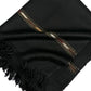 HANDMADE SWATI WOOLEN SHAWL (black color 480-g)