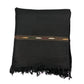 HANDMADE SWATI WOOLEN SHAWL (black color 480-g)