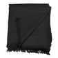 HANDMADE SWATI WOOLEN SHAWL (plain black 480-g)